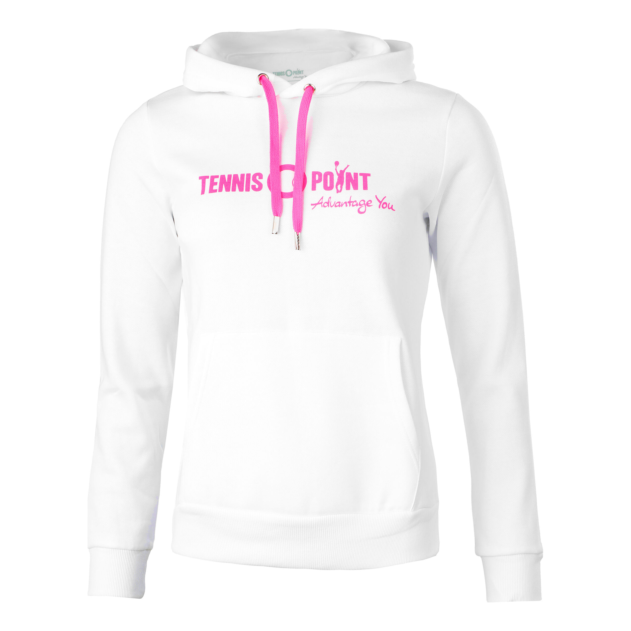Logo Hoody Damen - Weiß, Pink