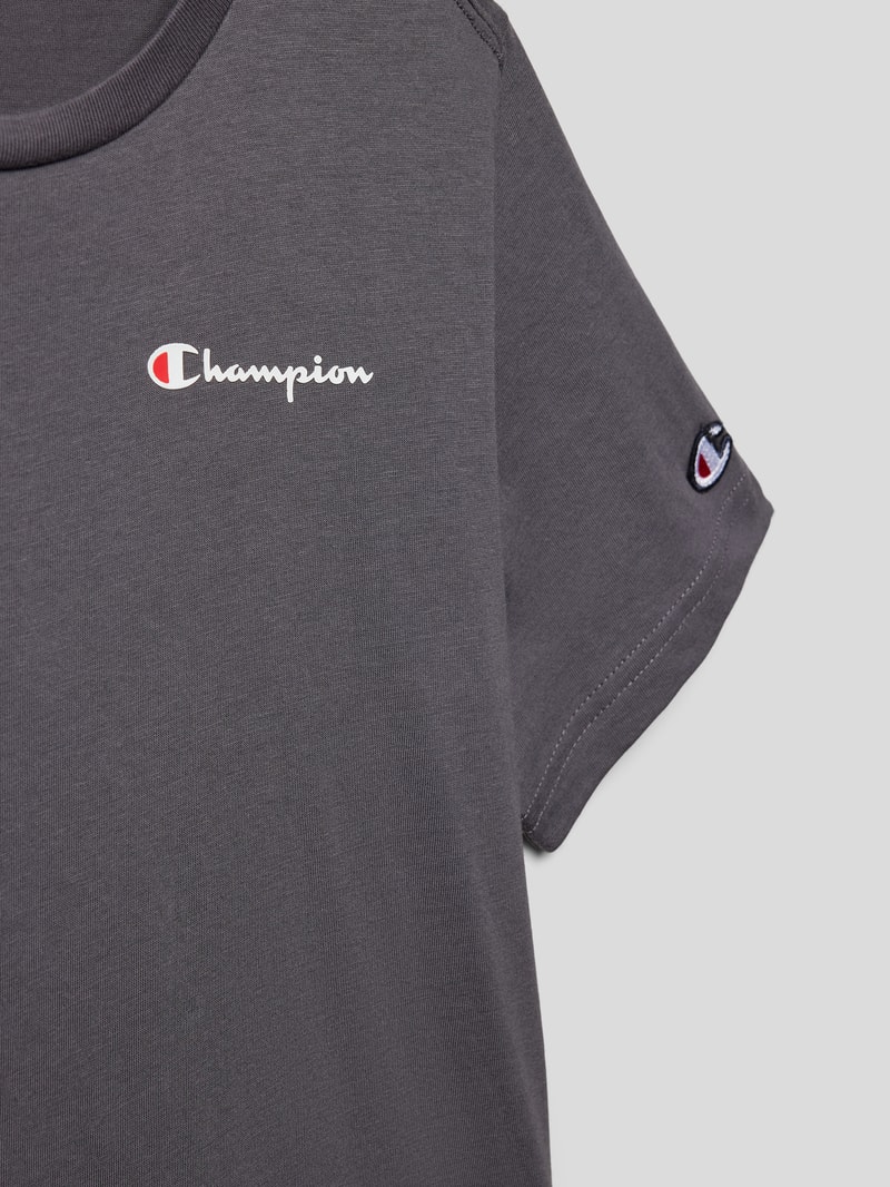 T-Shirt mit Logo-Print in graphit