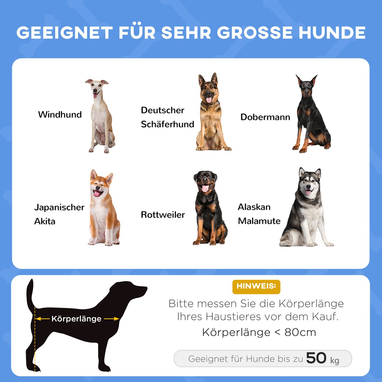 PawHut Haustierbett mit Baldachin Erhöhtes Hundebett Hundeliege outdoor Dunkelblau