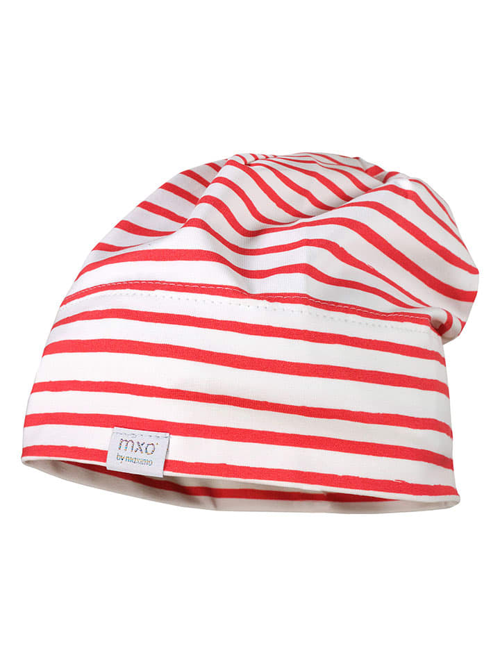 MaxiMo Beanie in Rot/ Weiß günstig kaufen