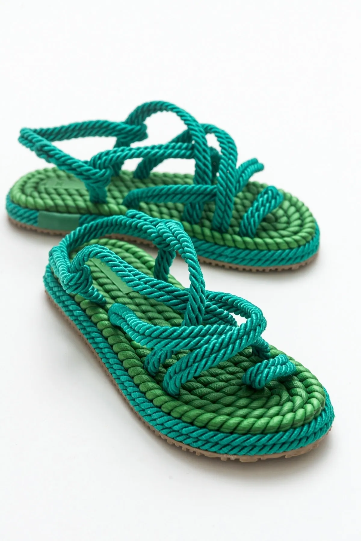Luvi  Ip-grüne Damensandalen