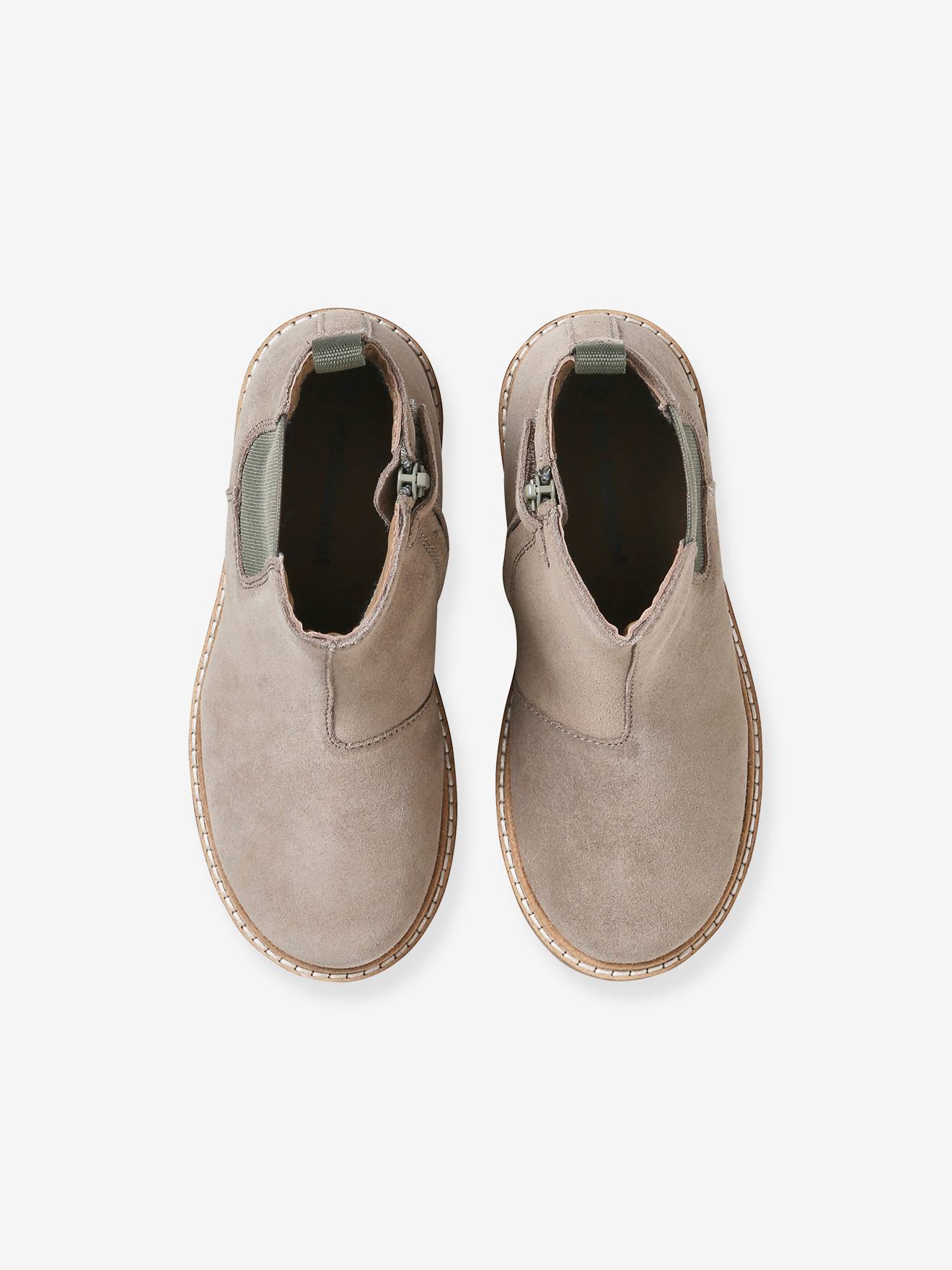 Vertbaudet Kinder Boots mit Dehneinsatz - grau