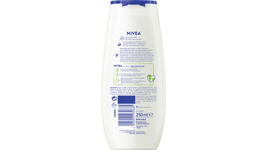 NIVEA Pflegedusche Passion Fruit & Monoi Oil 250 ml