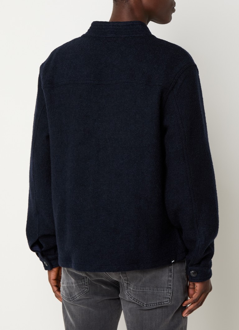 Cardigan Denham Kimo gros tricotat cu buzunare aplicate
