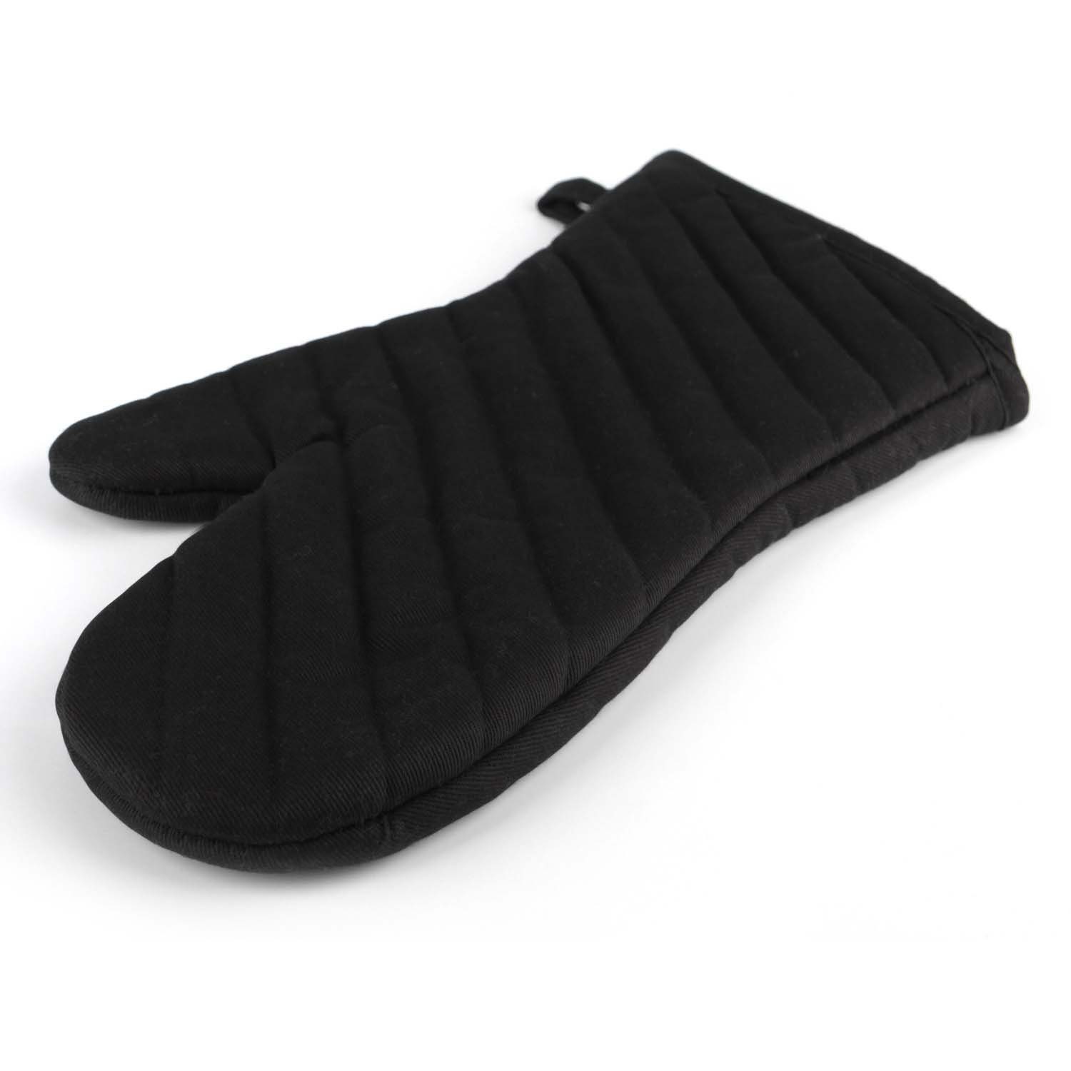 aikidio Topflappen Ofenhandschuh mit Hitzeschutz, Ofenhandschuh,Schwarz, 1 Paar, (1-tlg)
