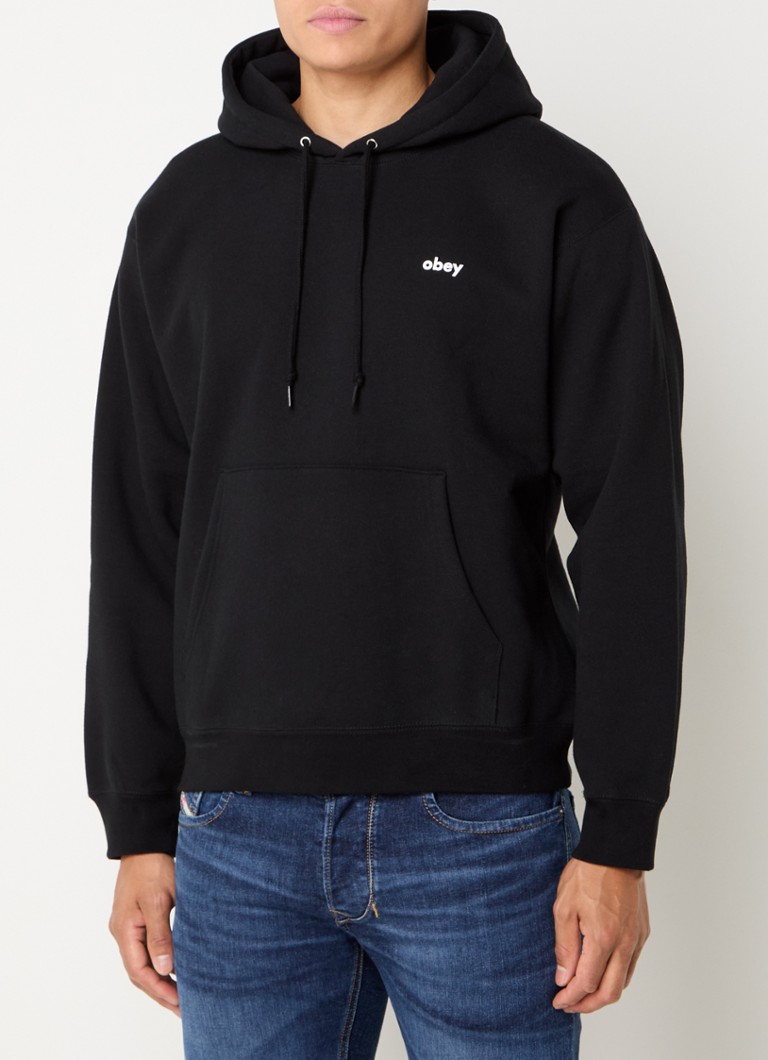 Obey Dalmation hoodie with logo and back print