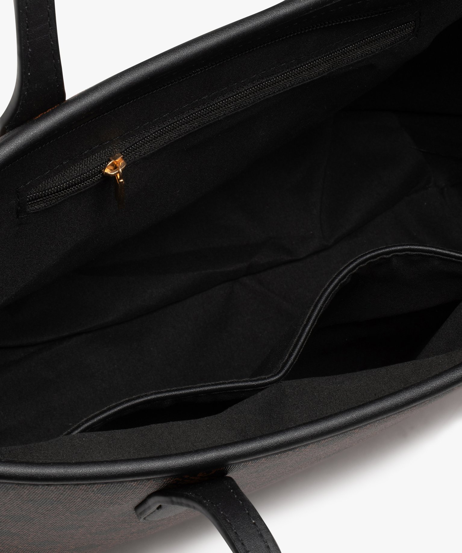 Sac cabas imprimé grande contenance femme noir | GEMO