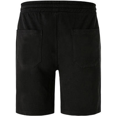 JUVIA, Sweatshorts, Baumwolle, schwarz