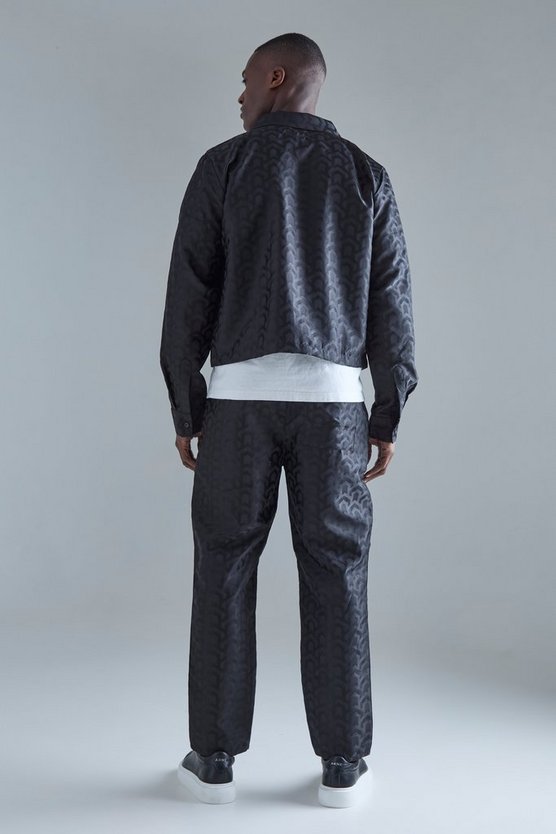 Textured Geo Tapered Trouser