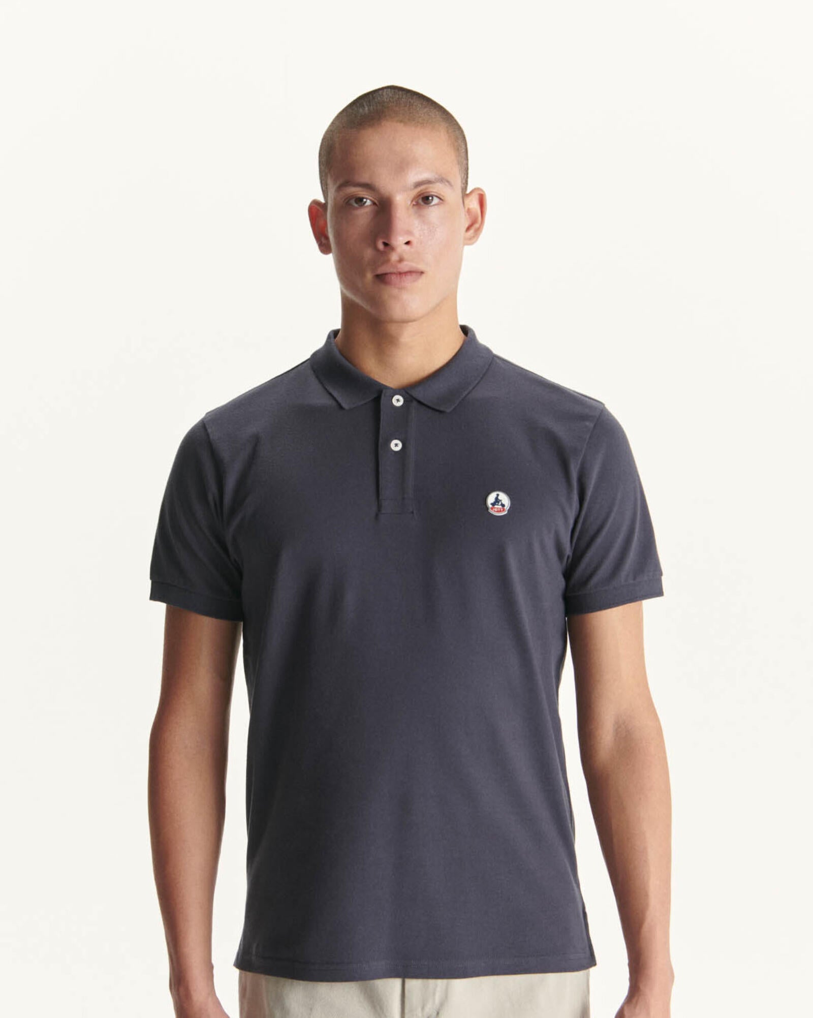 Polo homme en coton biologique Marine Marbella