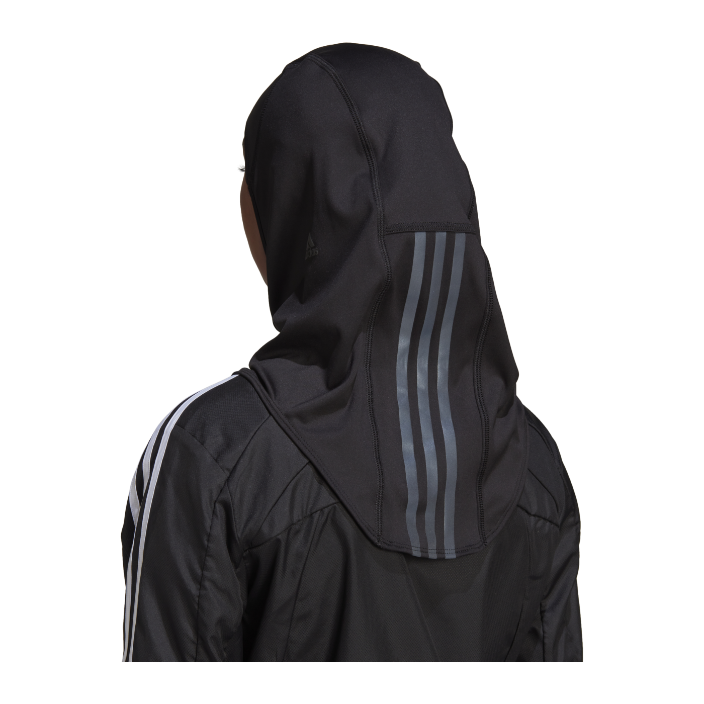 adidas 3S Stripes Hijab Running Damen Schwarz