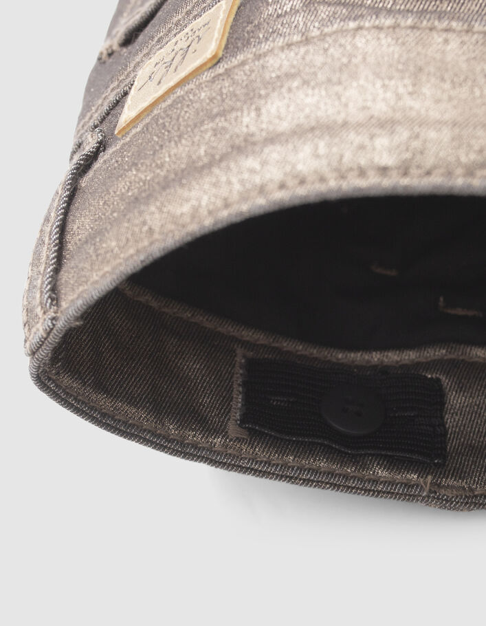 Jean SKINNY champagne enduit fille