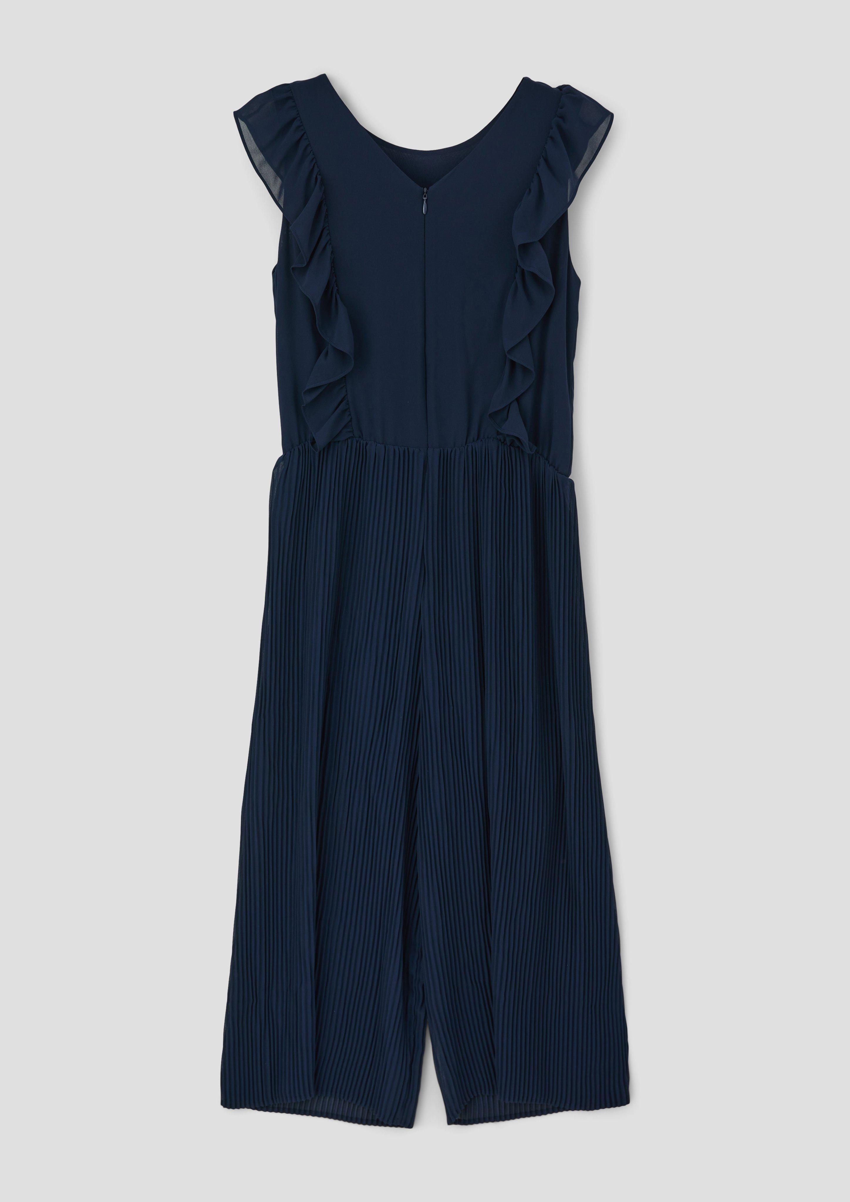 Plissierter Jumpsuit mit Volants-Details  2145492-5952
