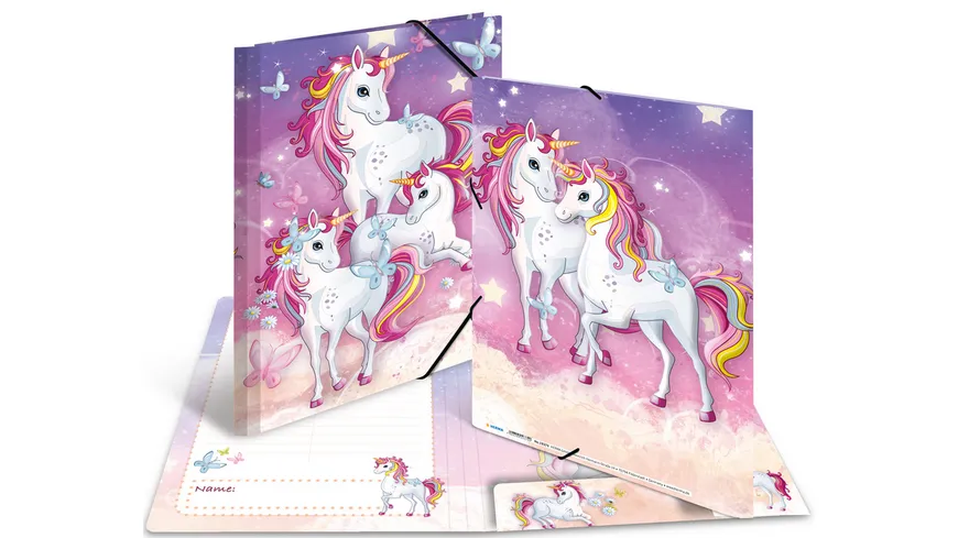 HERMA Sammelmappe A4 Karton Einhorn