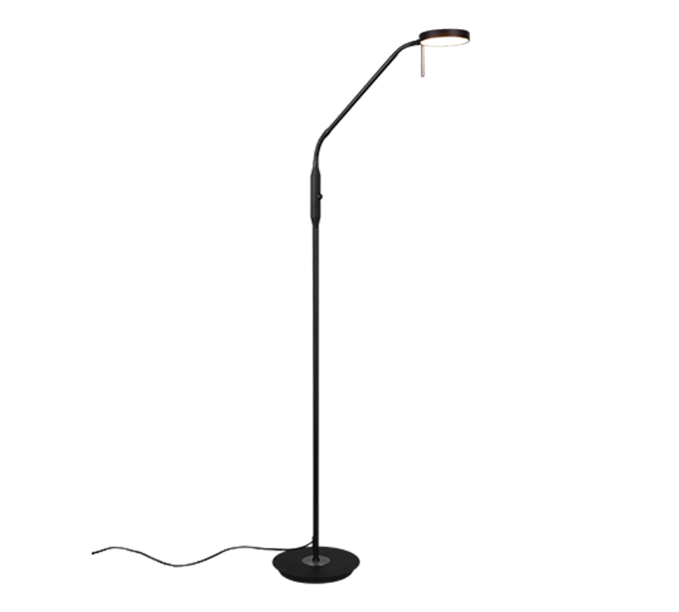 TRIO LED Stehleuchte Monza Schwarz