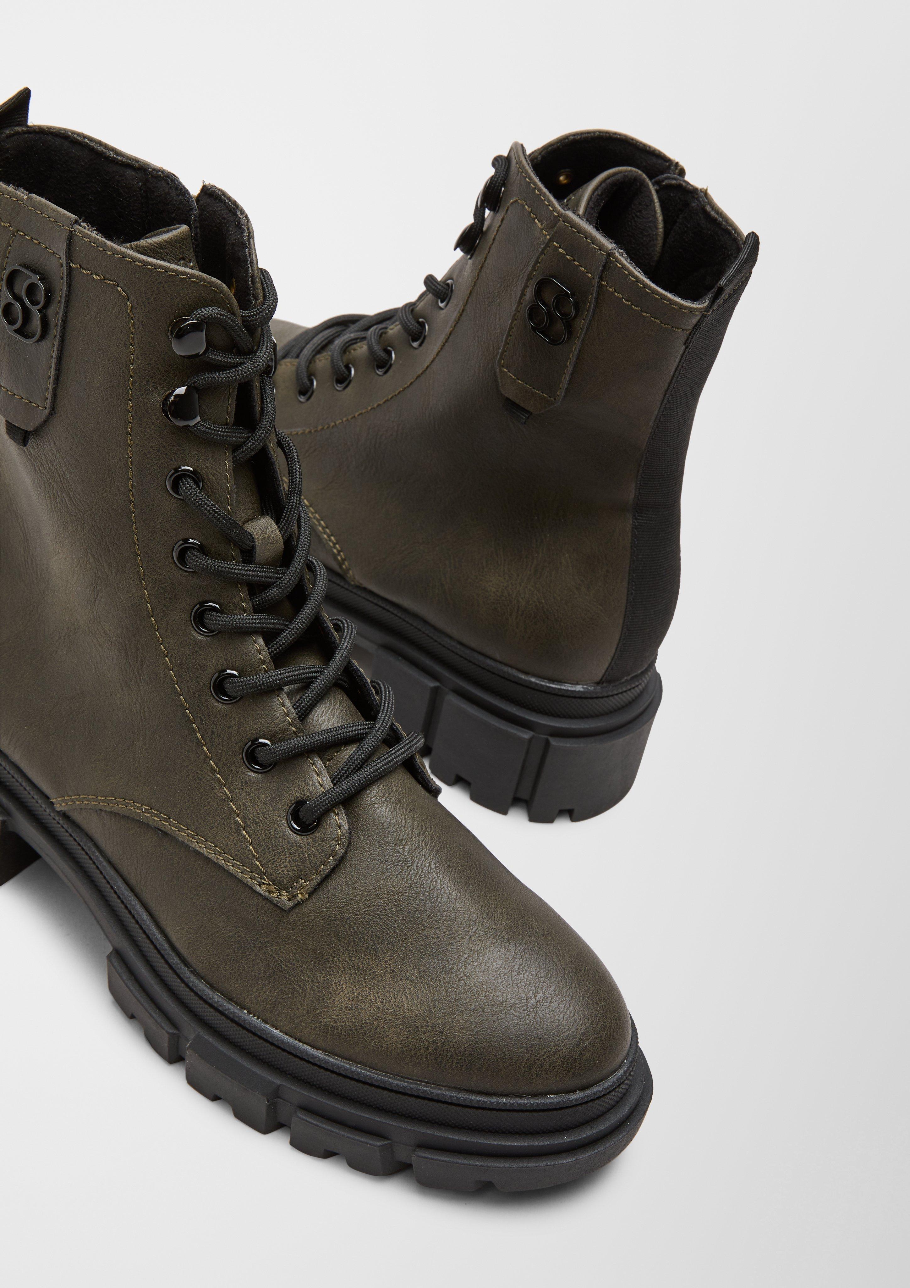 Schnürboots in Leder-Optik  6006491-701