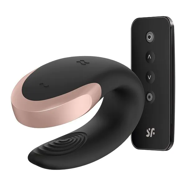 Satisfyer Masażer Double Love Connect App Black