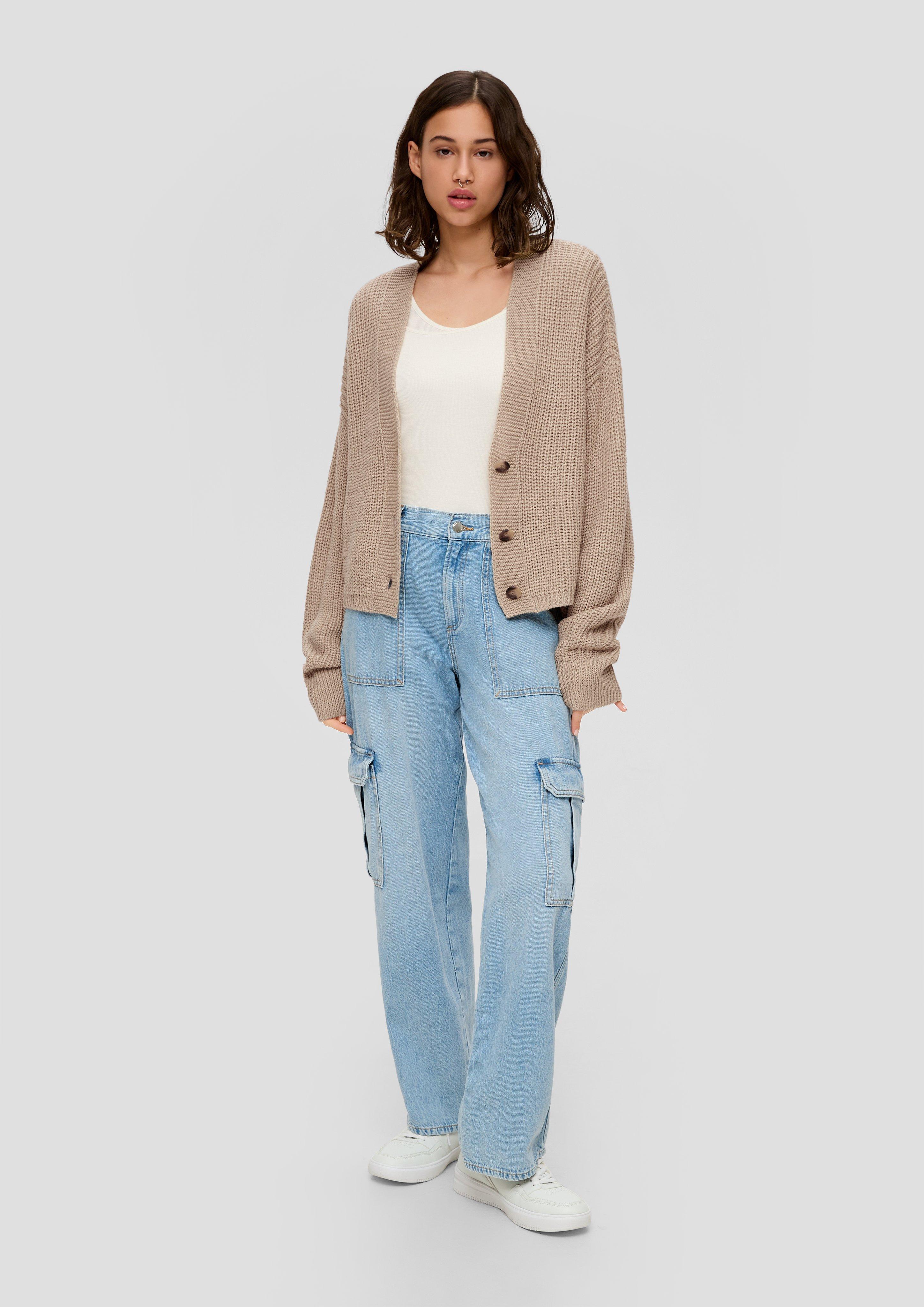 Strickjacke mit V-Ausschnitt  2140592-8170