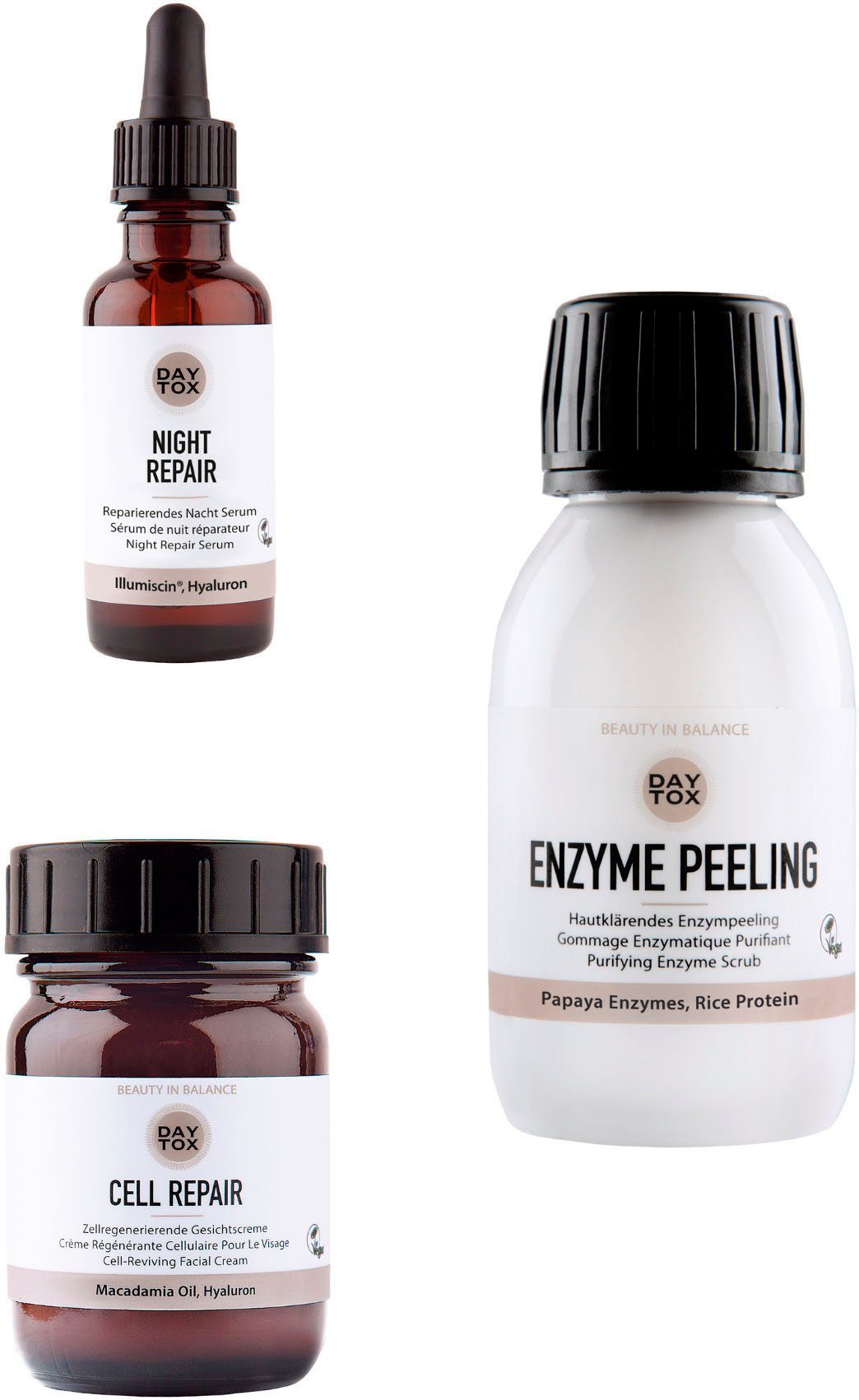 DAYTOX Gesichtspflege-Set Night Essentials, 3-tlg.