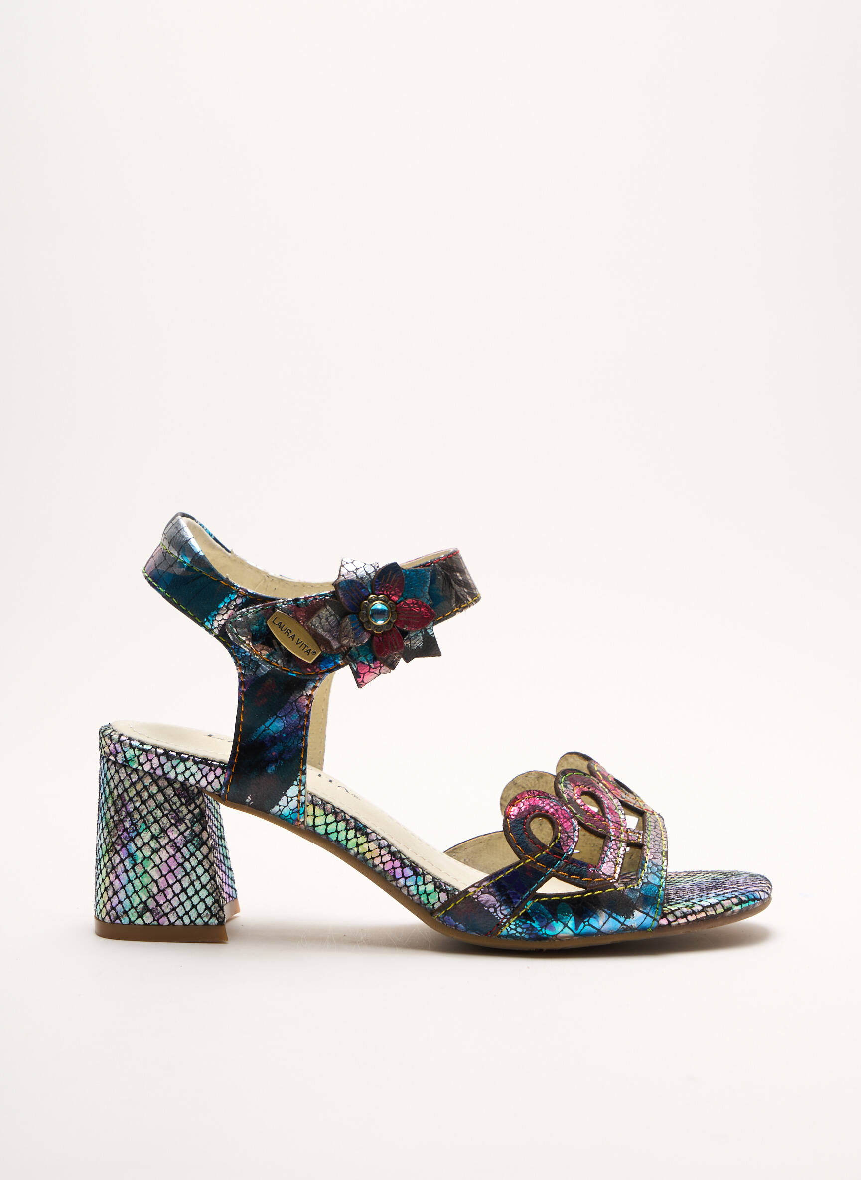Laura Vita Sandales Nu Pieds Femme couleur bleu