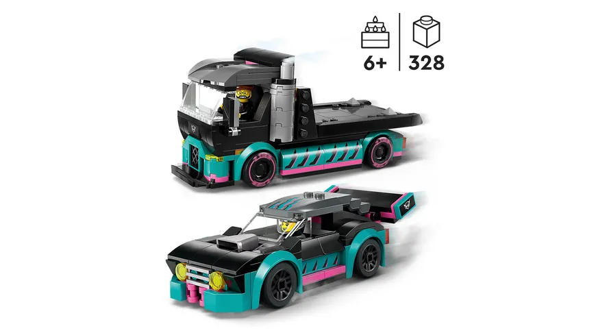 LEGO City 60406 Autotransporter mit Rennwagen