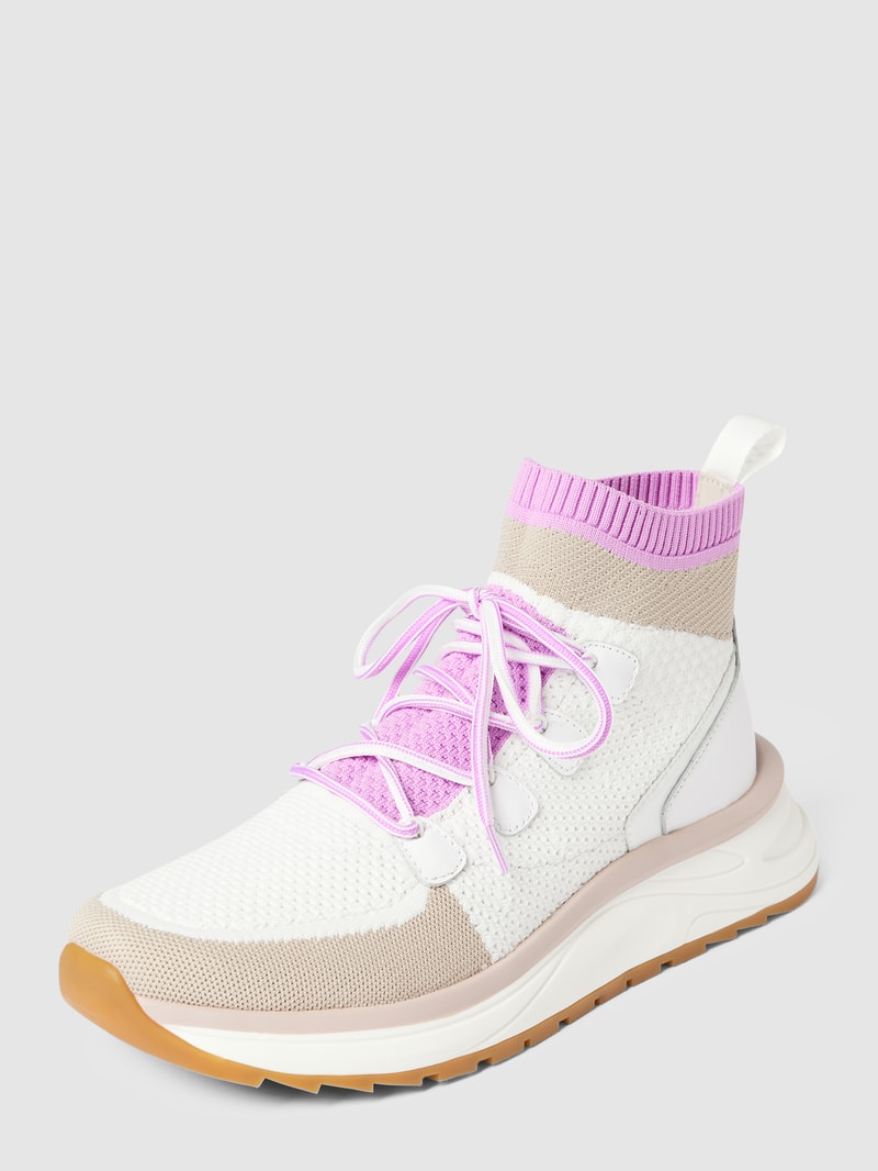Sneaker mit Label-Detail in lavendel