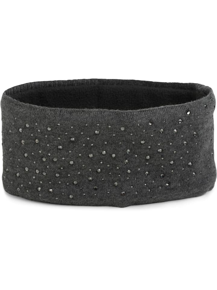 styleBREAKER Feinstrick Stirnband in Dunkelgrau günstig kaufen onesize