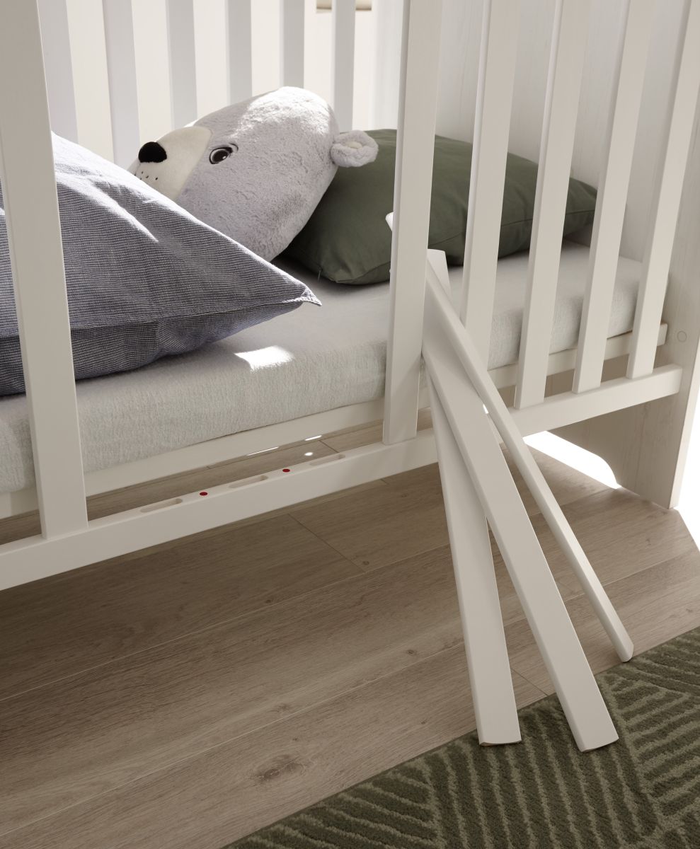 Babybett Jasmin Weiß 70 x 140 cm