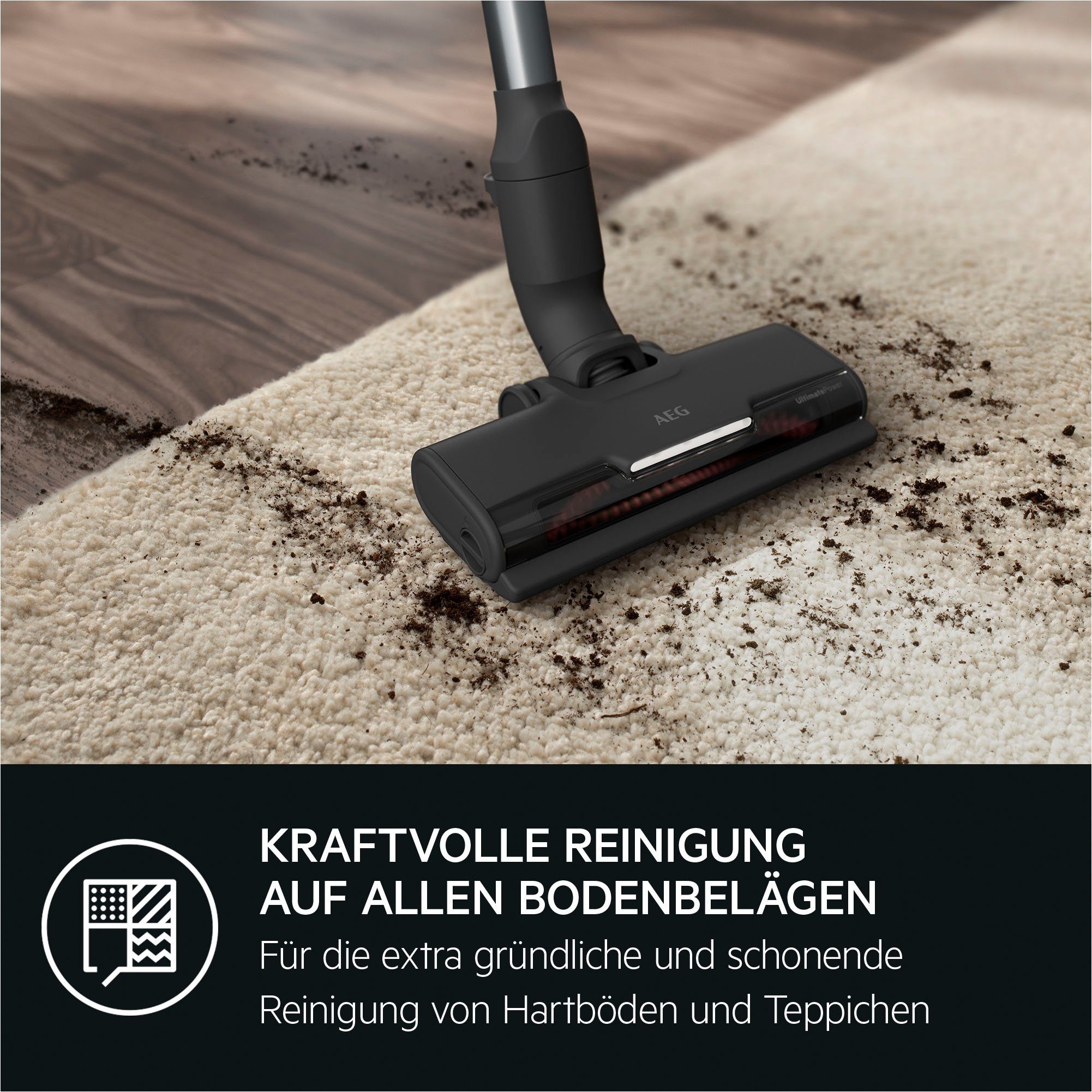 AEG Akku-Handstaubsauger ANIMAL 7000 (AP71AB14UG), beutellos, extrem leicht 2,2 kg, 60 % Recyclingmaterial, bis zu 50 Min. Laufzeit