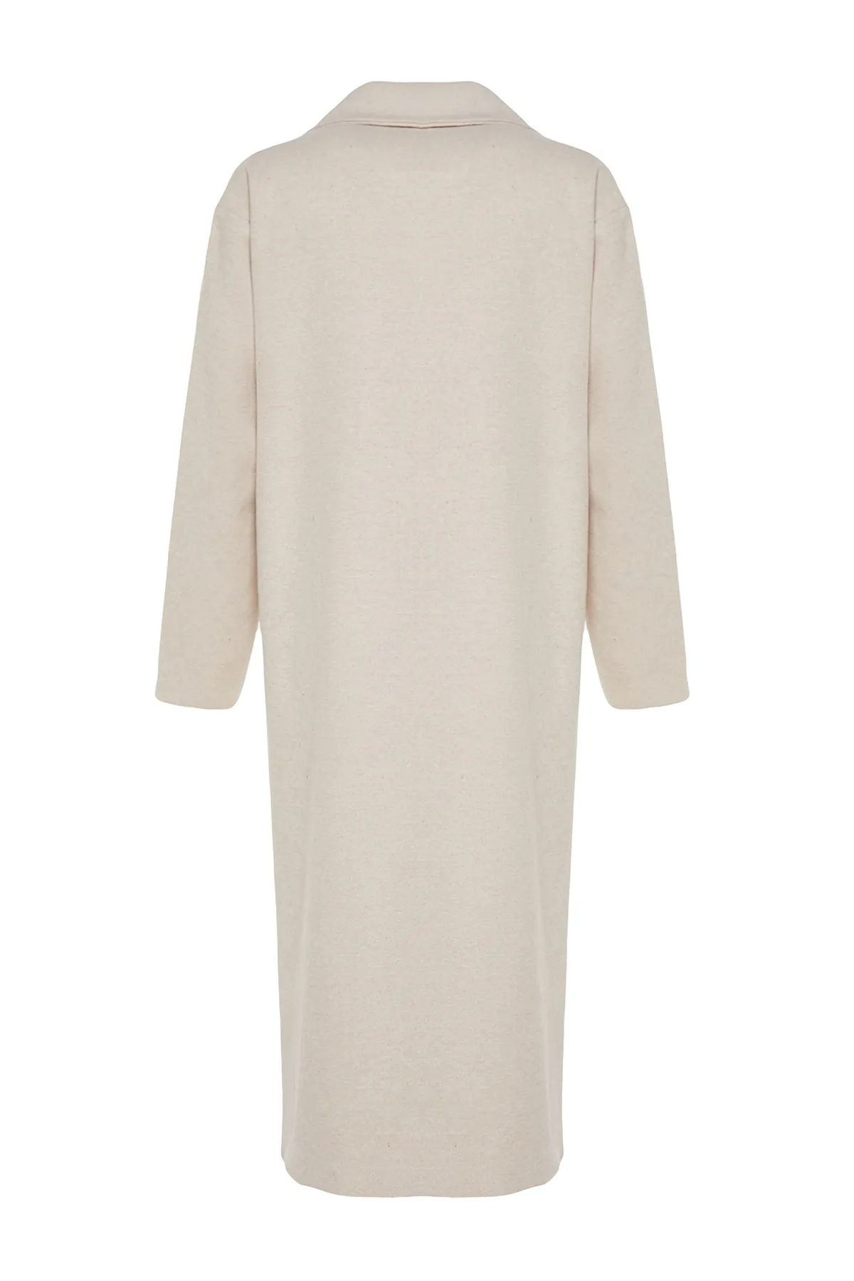 Trendyol Modest  Mantel - Ecru - Zweireihig