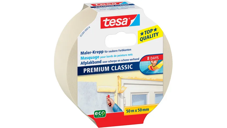 tesa® Maler-Krepp Papier-Klebeband Classic 50 m