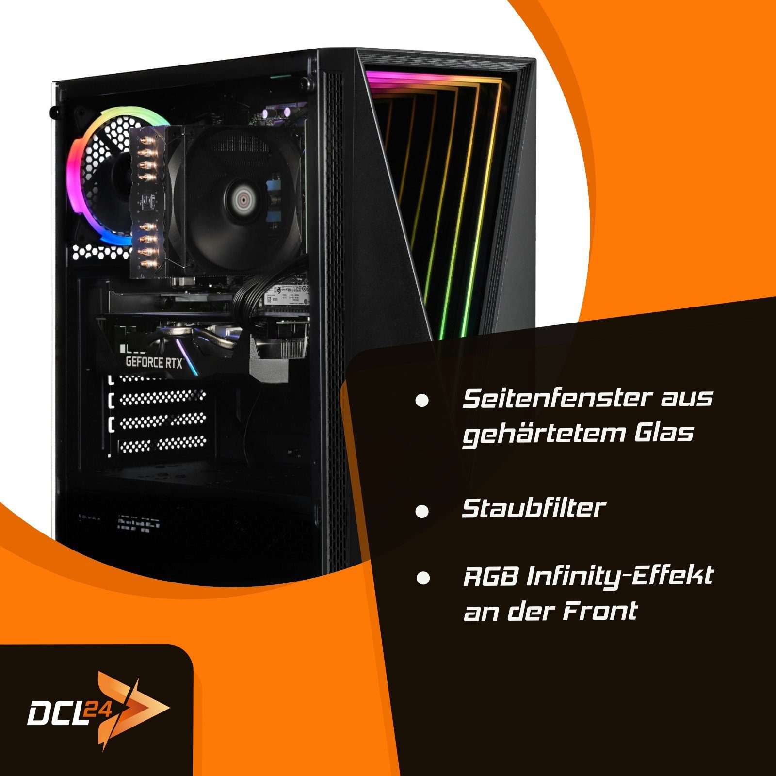 dcl24.de RGB Gaming-PC-Komplettsystem (27,00