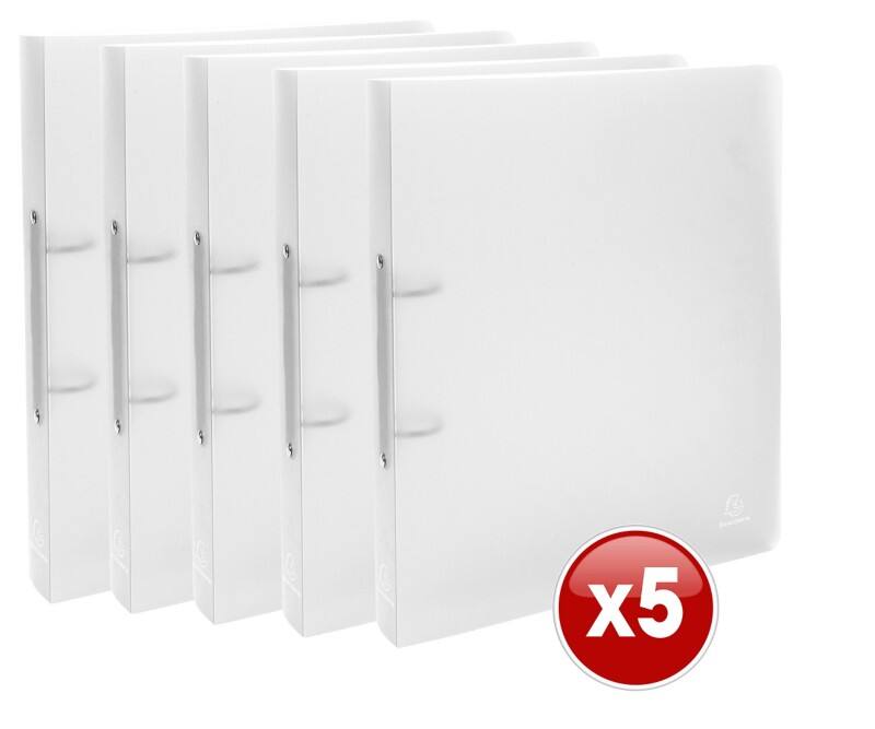 Exacompta Ringbuch 2 Ringe Polypropylen A4 Maxi Transparent 15 Stück
