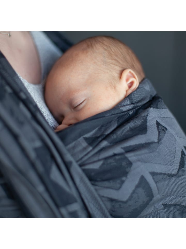 Hoppediz Babytragetuch Gewebtes Tragetuch kbA in Amsterdam black günstig kaufen