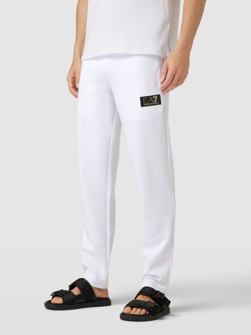 Sweatpants mit Tunnelzug in weiß