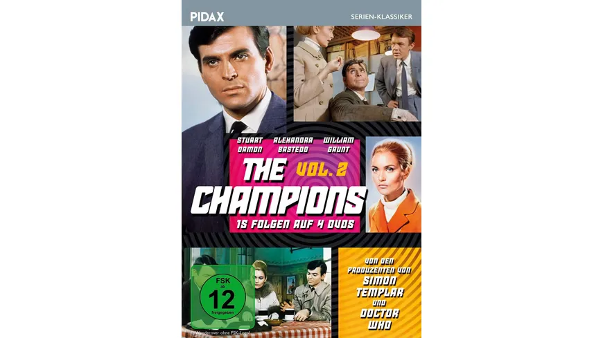 The Champions, Vol.  2 / Weitere 15 Folgen der preisgekrönten Sci-Fi-Agentenserie (Pidax Serien-Klassiker)  [4 DVDs]