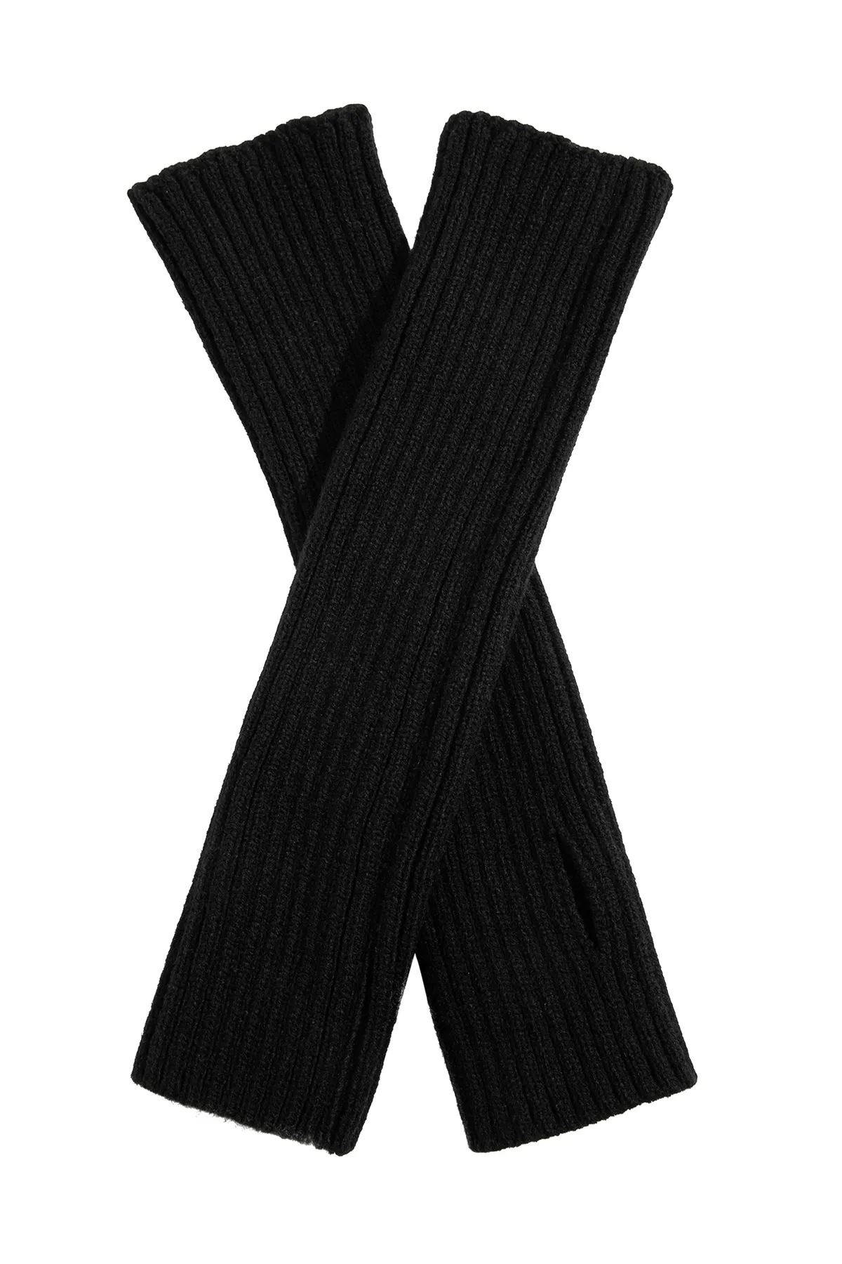 Mavi  Lange schwarze Handschuhe mit geschnittenen Fingern 1911541-900