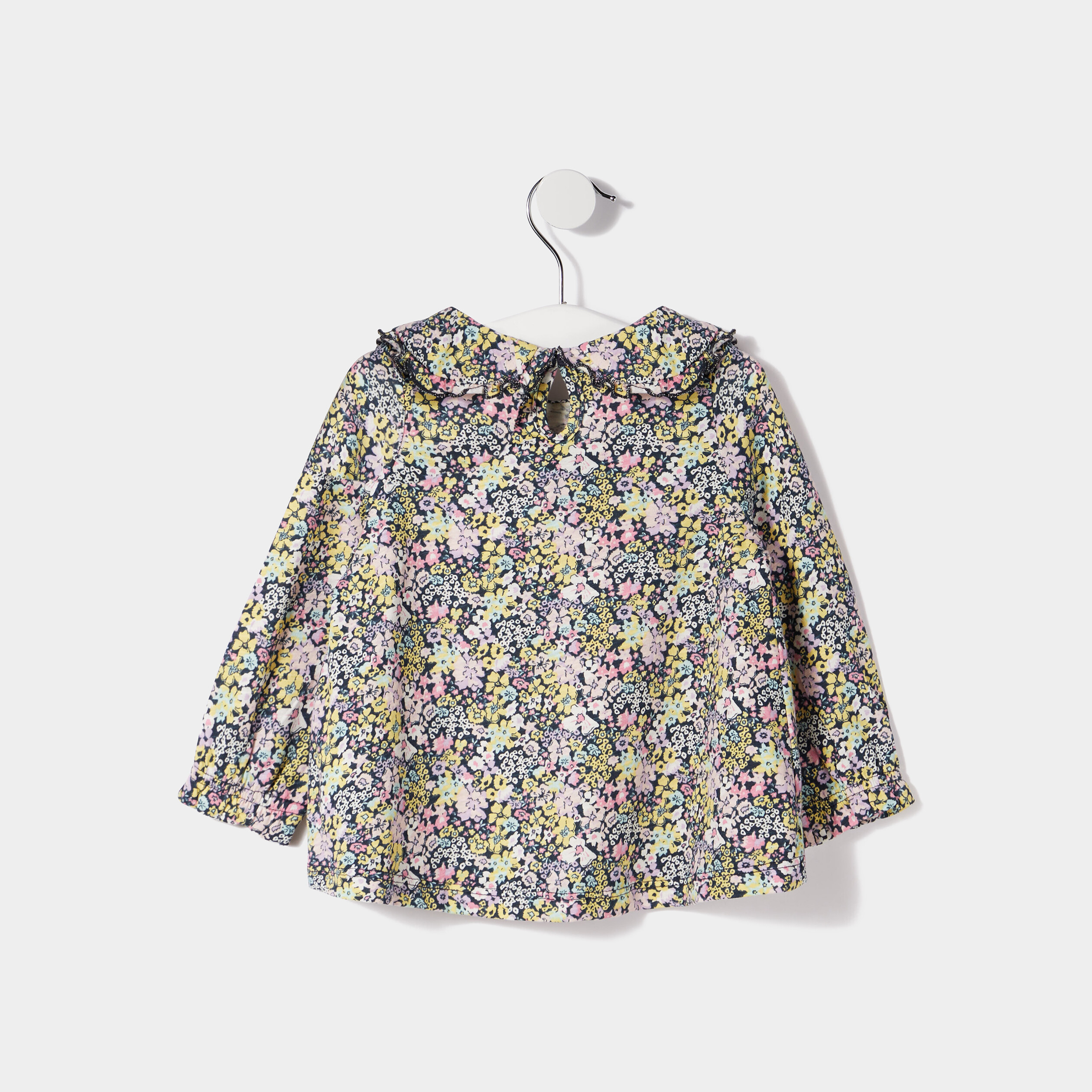 Blouse avec col claudine ecru bébé fille | La Halle