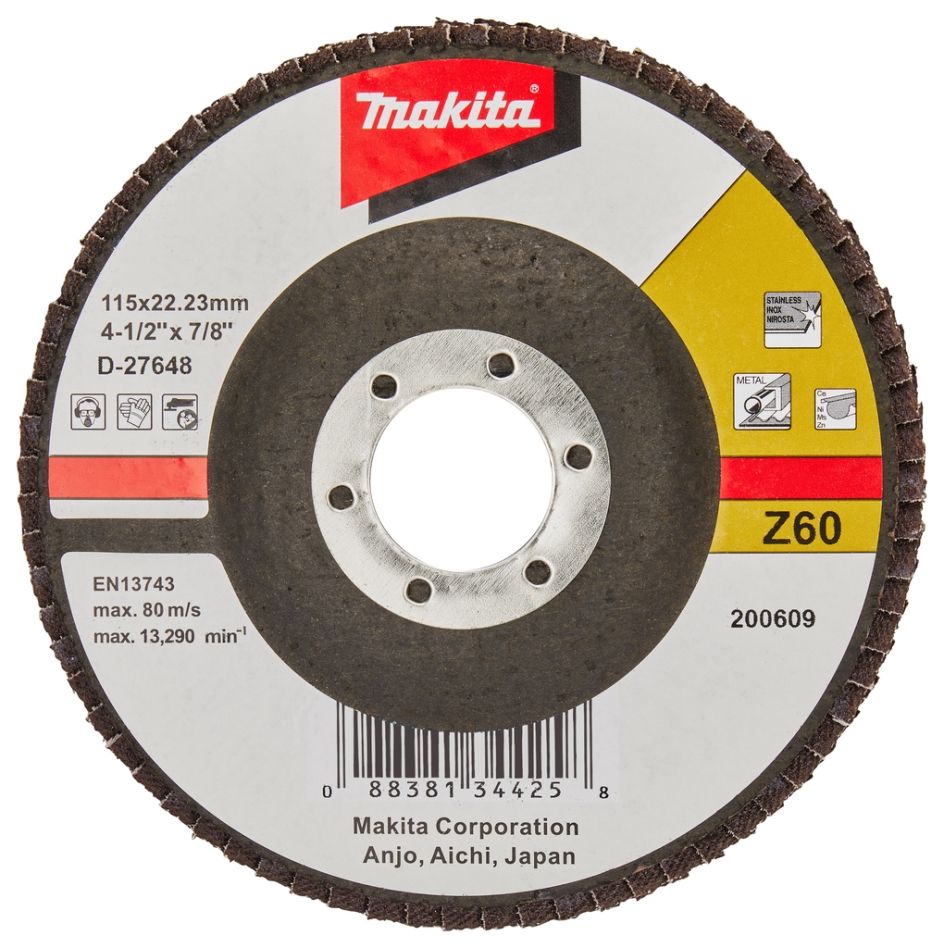 Makita Zubehör D-27648 Fächerscheibe 115 mm Z40