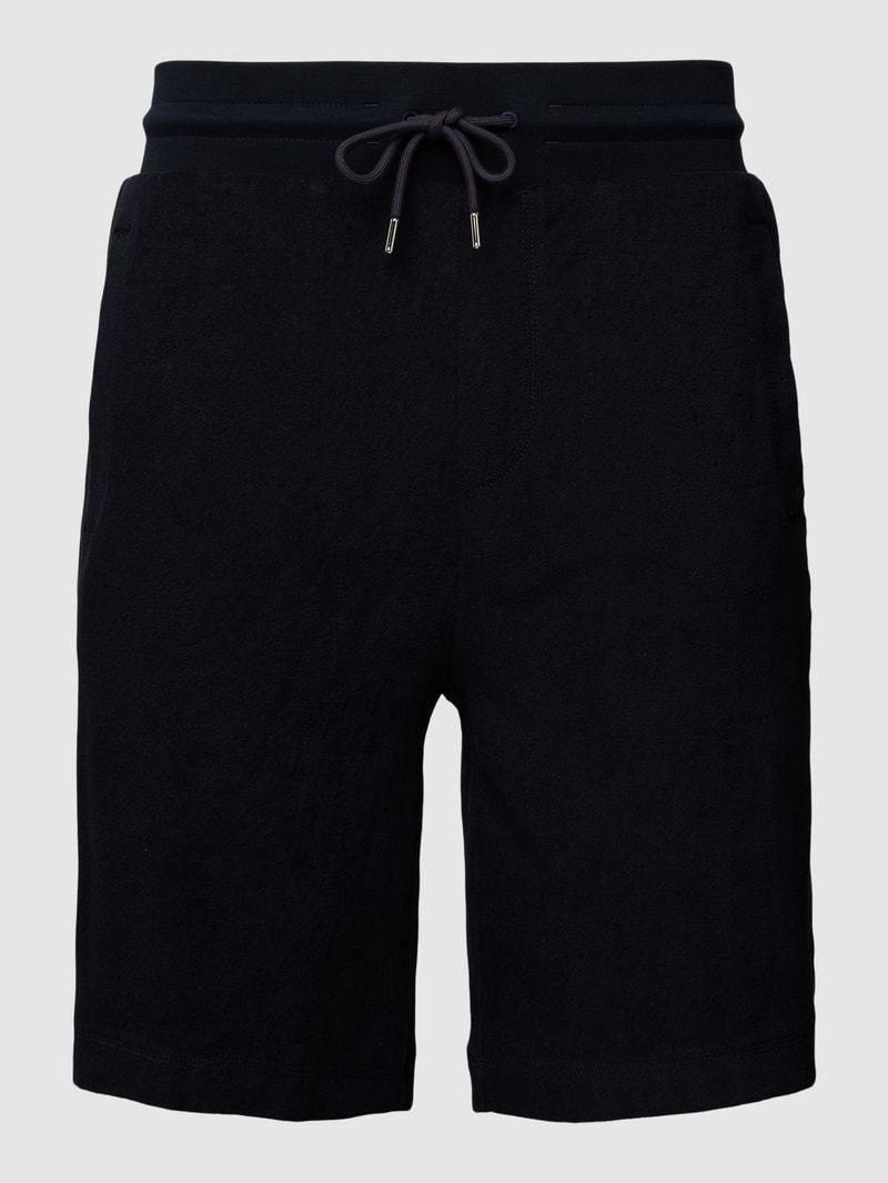 Sweatshorts aus Frottee Modell 'Lamson' in marineblau