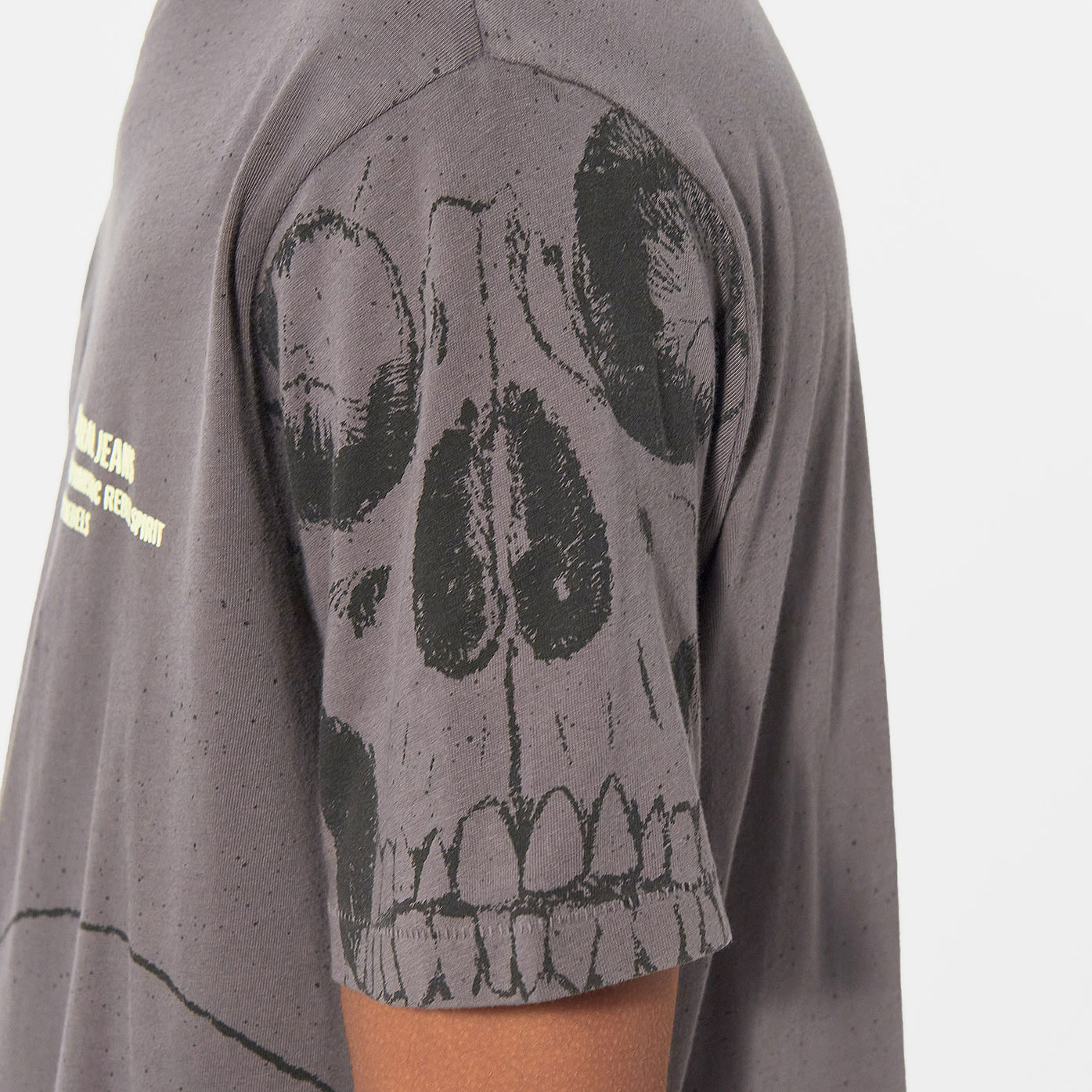 MURDO  T-shirt gris tête de mort Homme en 100% coton