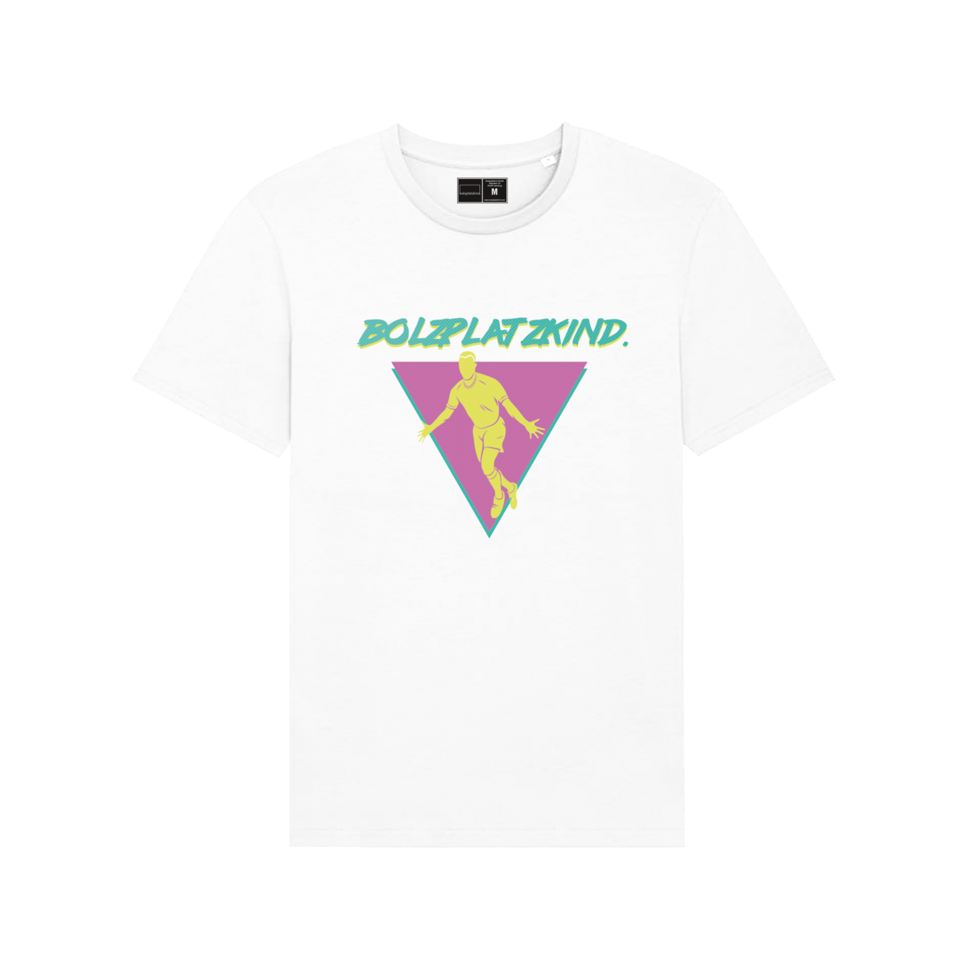 Bolzplatzkind "80er Jahre" Cheers T-Shirt Weiss