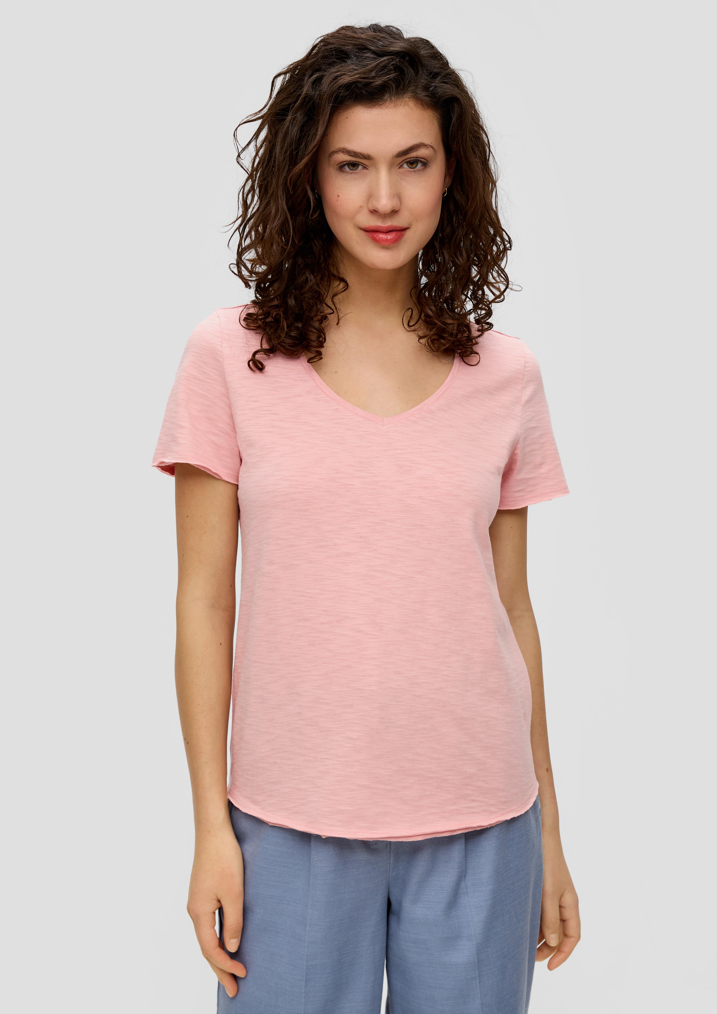 T-Shirt mit V-Ausschnitt  2144477-4258