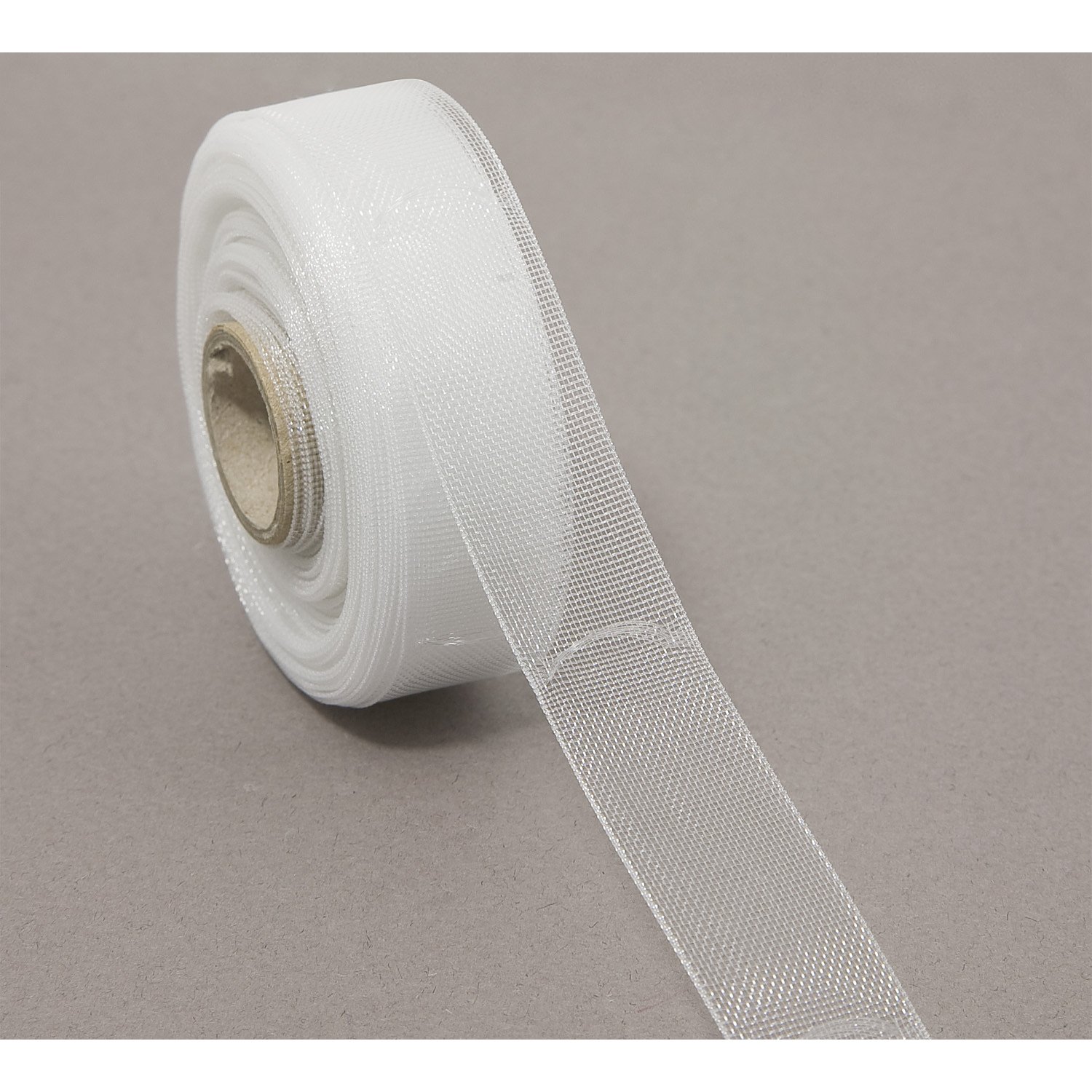 buttinette Raff- und Faltrolloband mit Querschlaufen, Breite: 1,8 cm, Länge: 10m-Rolle