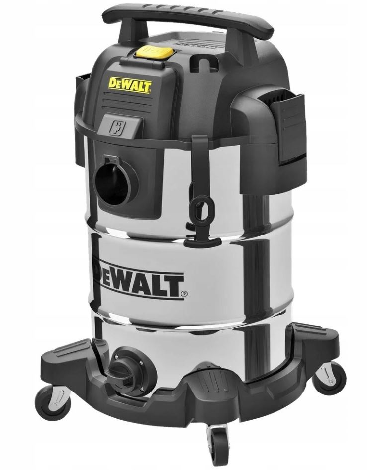 Aspirateur eau et poussière DeWalt DXV30SAPTA en acier inoxydable 30 L avec PTA