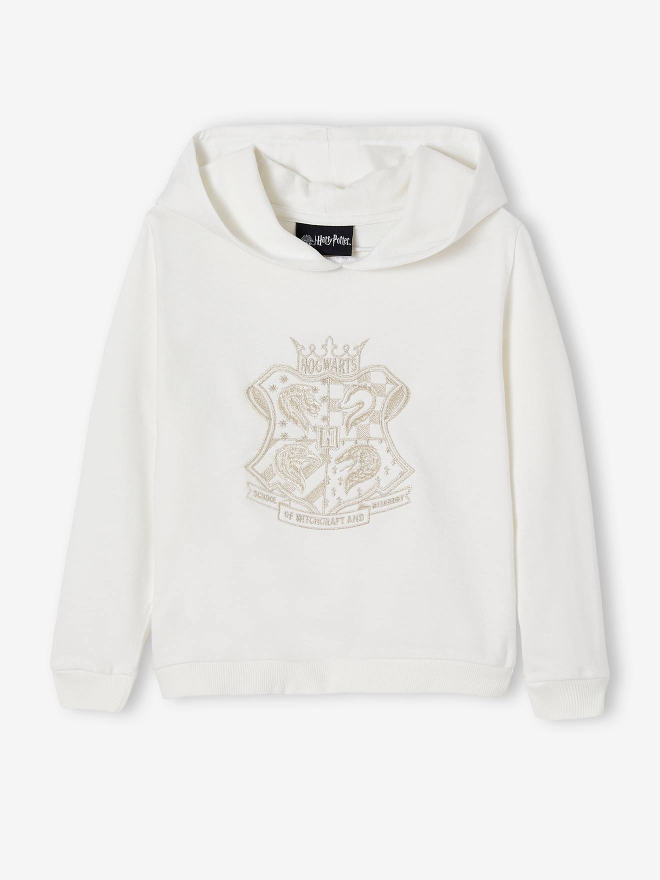 Sweat fille à capuche Harry Potter® écru