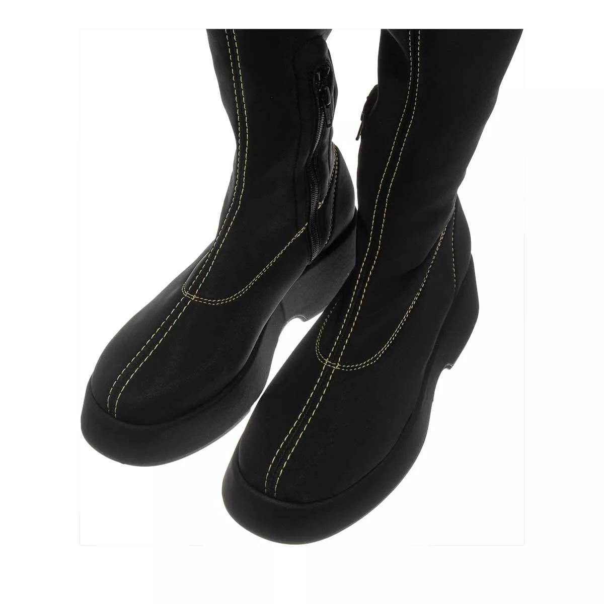 GANNI Stiefeletten schwarz Overknee-Boot
