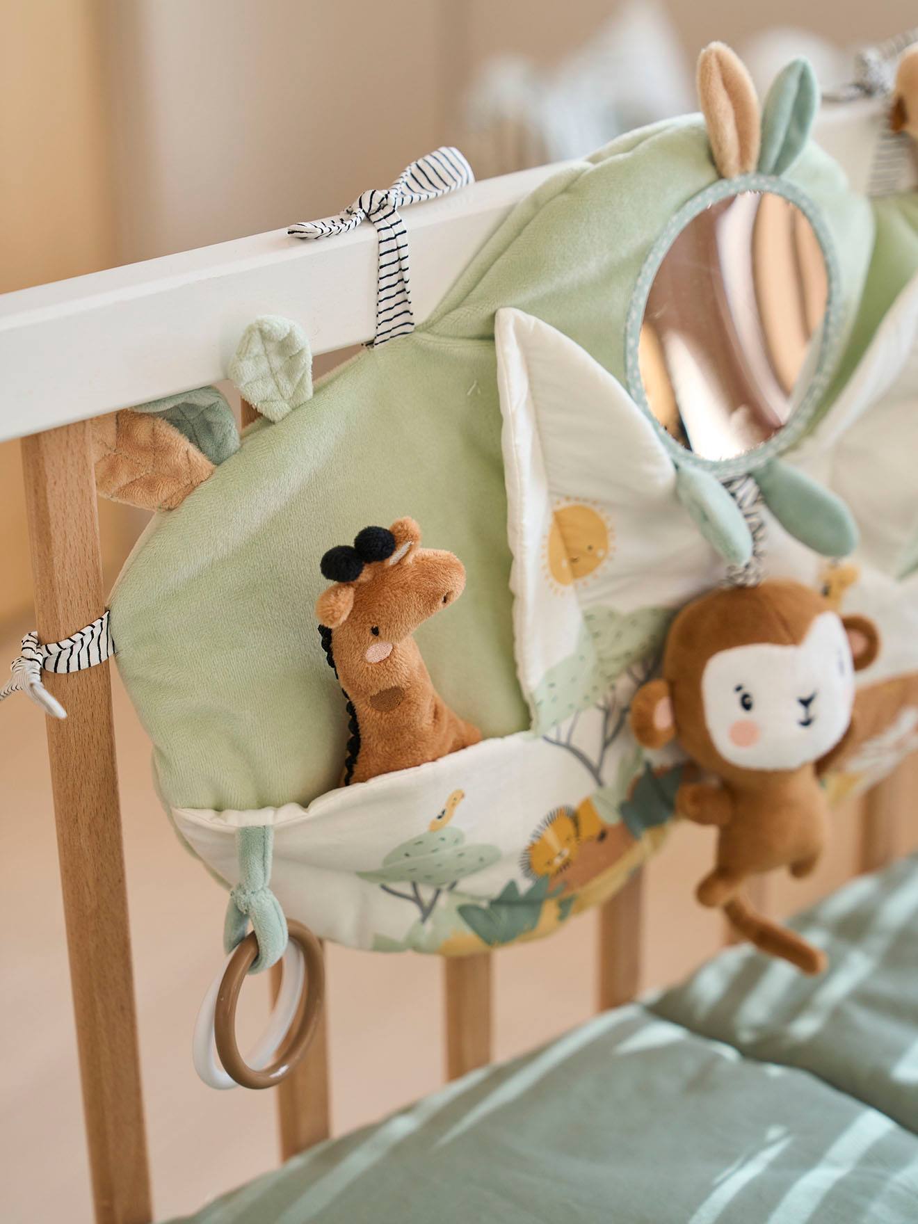 Vertbaudet Baby Greifspielzeug TANSANIA - weiß