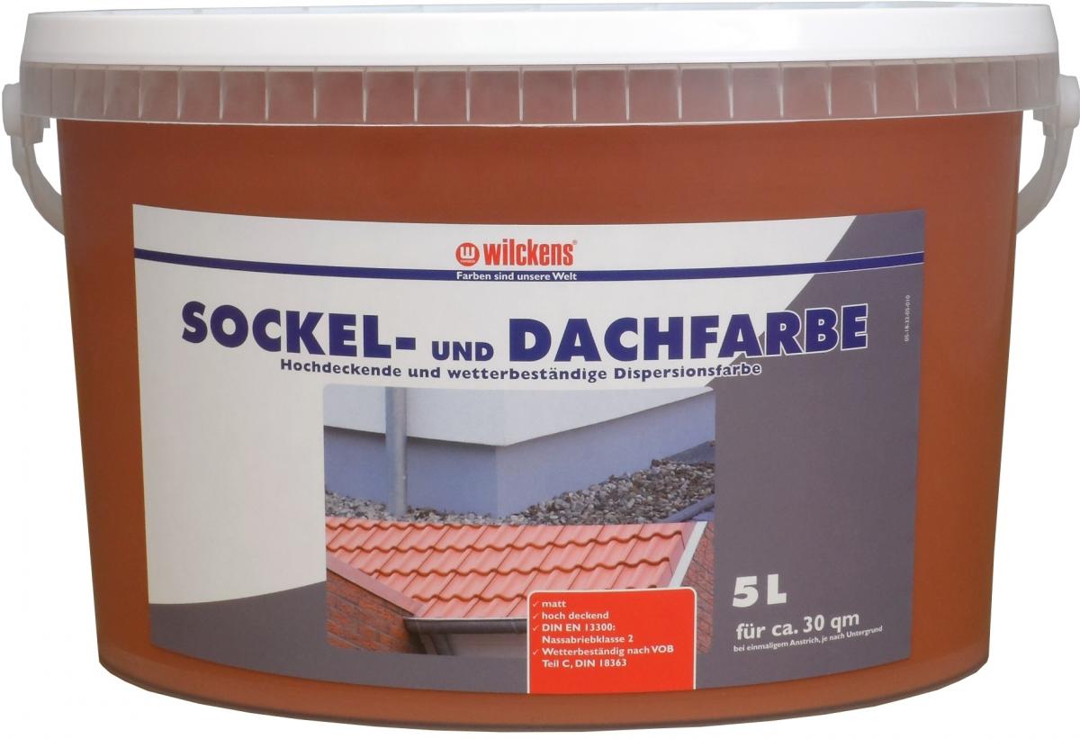 Wilckens Farben Wilckens Sockel- und Dachfarbe, Ziegelrot 5 L