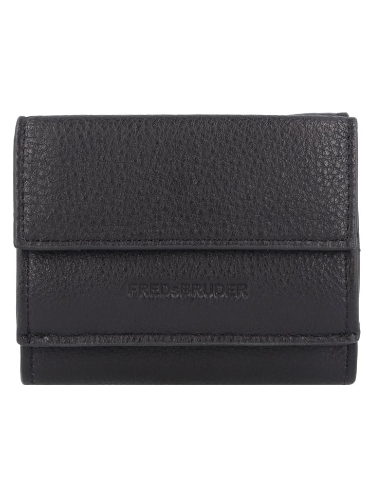 FREDs BRUDER Bobonia Geldbörse Leder 10.5 cm in black günstig kaufen onesize
